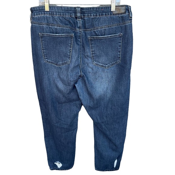 Celebrity Pink Jeans Womens Plus Size 16 Blue Distressed Girlfriend - Picture 2 of 10